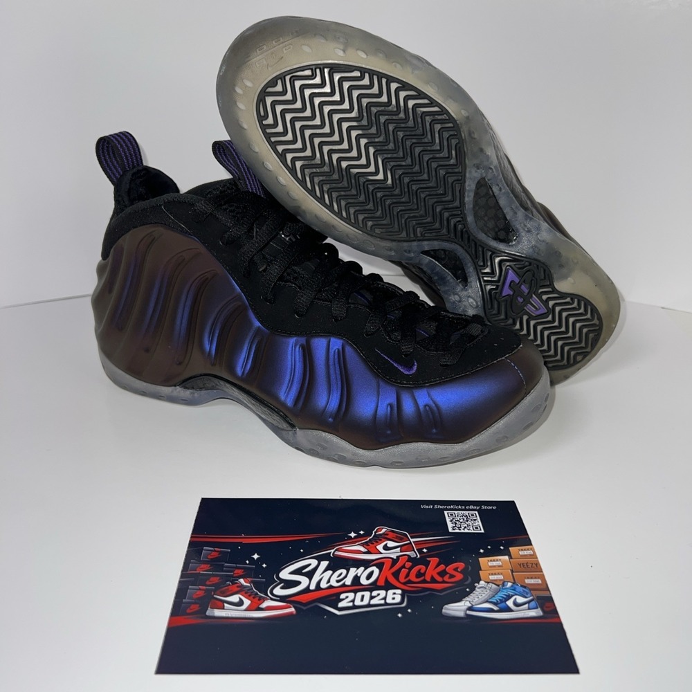 Nike Air Foamposite One 2017 Size 8 | Eggplant 314996-008 | Preloved, No Box Lid